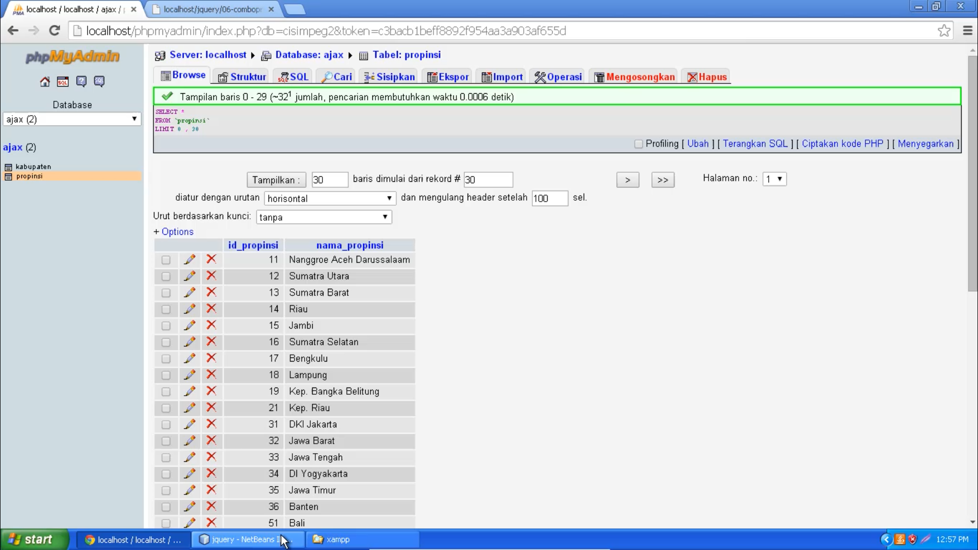 Trik Ajax Jquery dalam Pengolahan Data